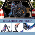 F20 Pro Stylish Electric City Bike in Violet color 5