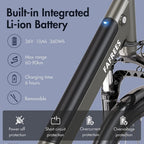 F26 Pro Electric Bike in Grey and Cream color 2