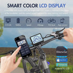 F26 Pro Electric Bike in Grey and Cream color 4
