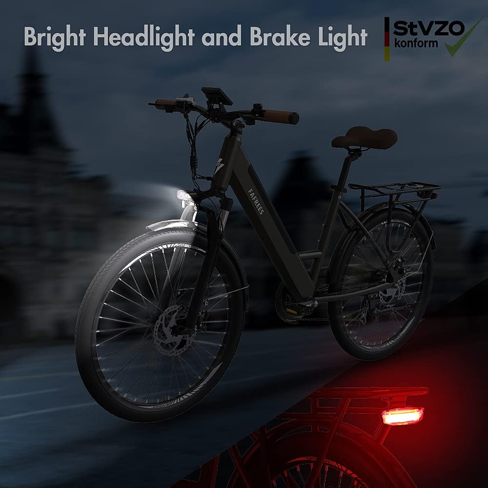 F26 Pro Electric Bike in Grey and Cream color 7