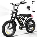 Fat Tyre E Bike in Black color