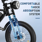 Fat Tyre E Bike in Black color 4