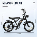 Fat Tyre E Bike in Black color 5