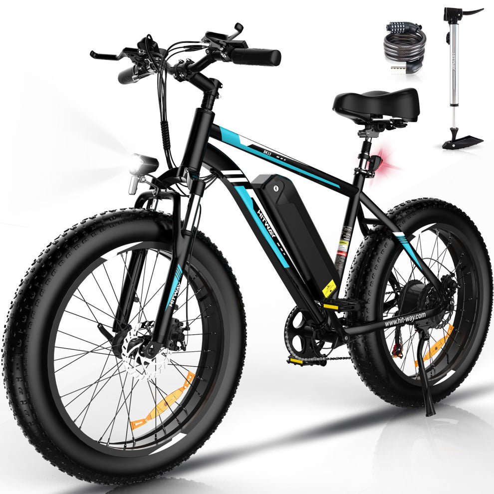 BK15 Fat Tyre Electric Bike in black with powerful features.