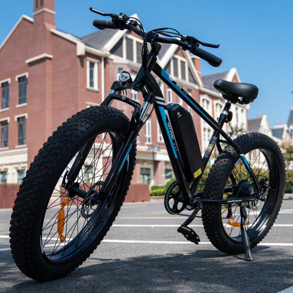 BK15 Fat Tyre Electric Bike in black with powerful features. 6