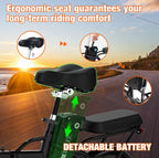 Folding E Bike in black color, perfect for urban commuting. 3