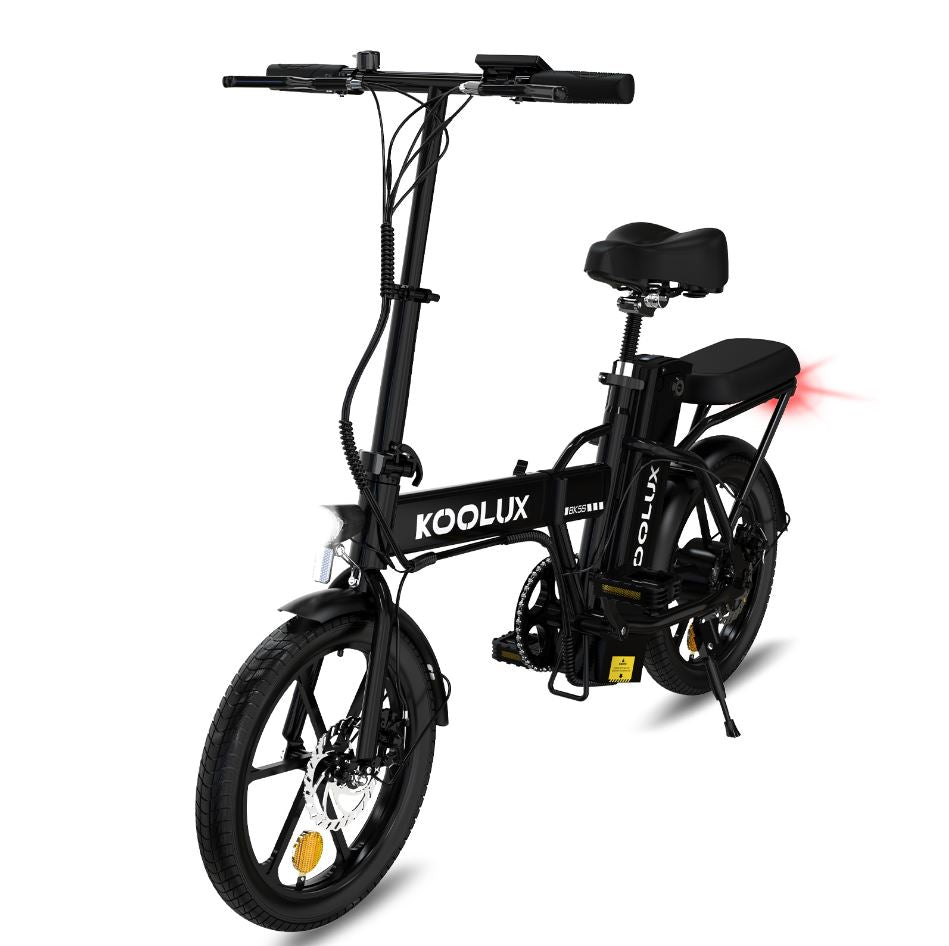 Folding E Bike in black color, perfect for urban commuting. 4