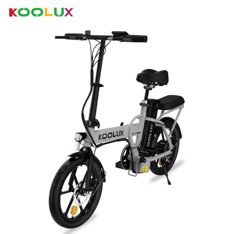 Folding E Bike in black color, perfect for urban commuting. 6