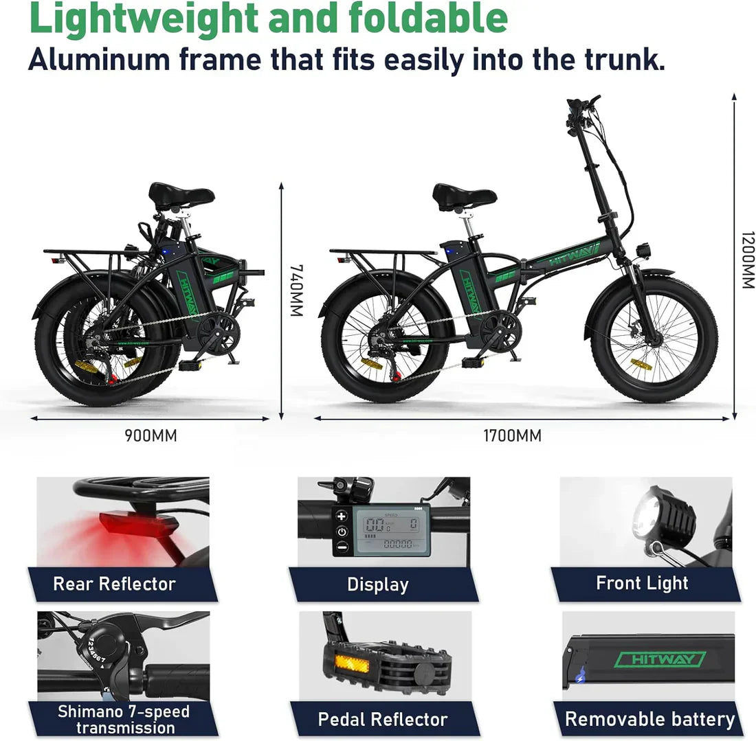 Compact Folding Electric Bike for urban commuting and adventures. 7