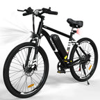 HITWAY BK15 Electric Mountain Bike in Navy Blue, White, and Black 7