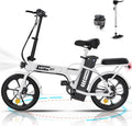 Hitway Bk5 Folding Electric Bike in Green and White 6