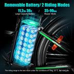 Hitway BK8 Electric Bike in black and white design. 4