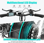 Hitway BK8 Electric Bike in black and white design. 5
