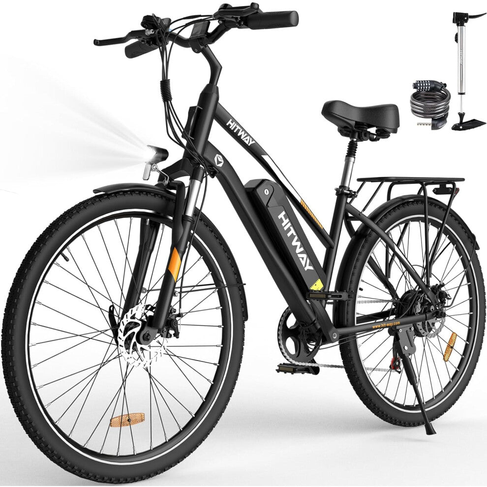 Hitway EBike BK27 in stylish black and white design.