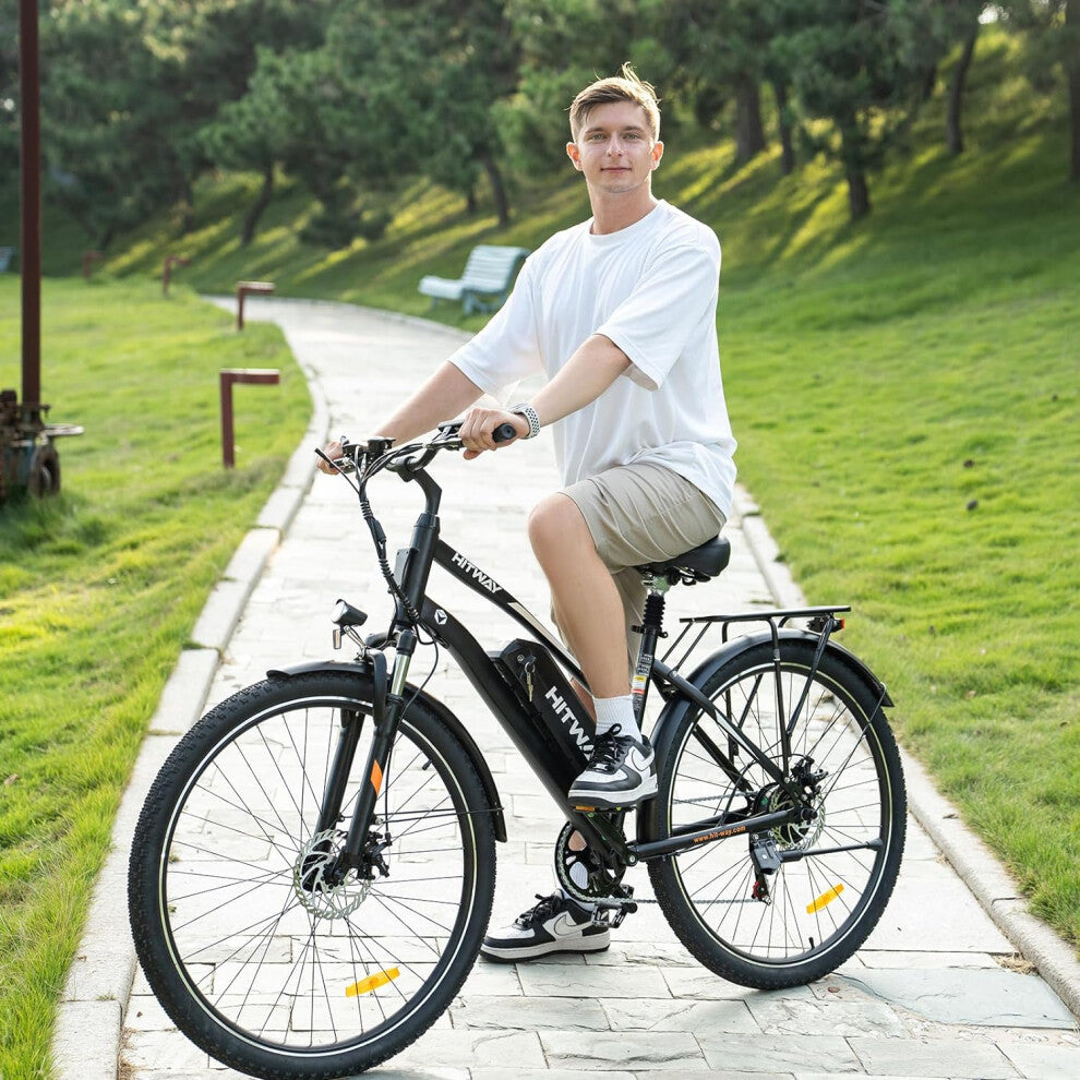 Hitway EBike BK27 in stylish black and white design. 3
