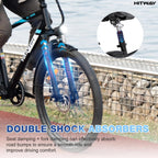 BK3S HITWAY Electric Bike in sleek black for adults, perfect for urban commuting. 3