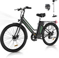 HITWAY BK8S Electric Bike in stylish black, white, and blue design. 5