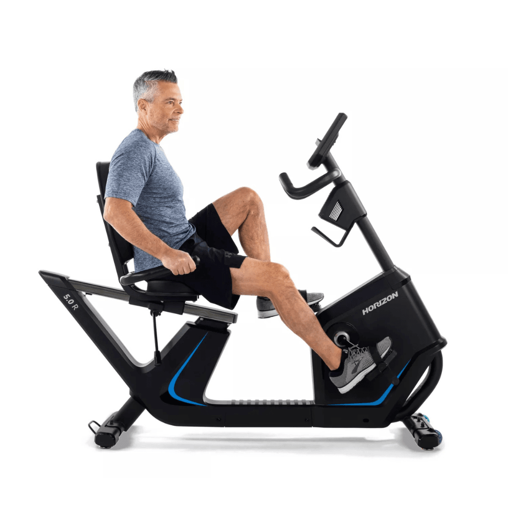 Horizon Fitness 5.0R Recumbent Exercise Bike for comfortable workouts 12