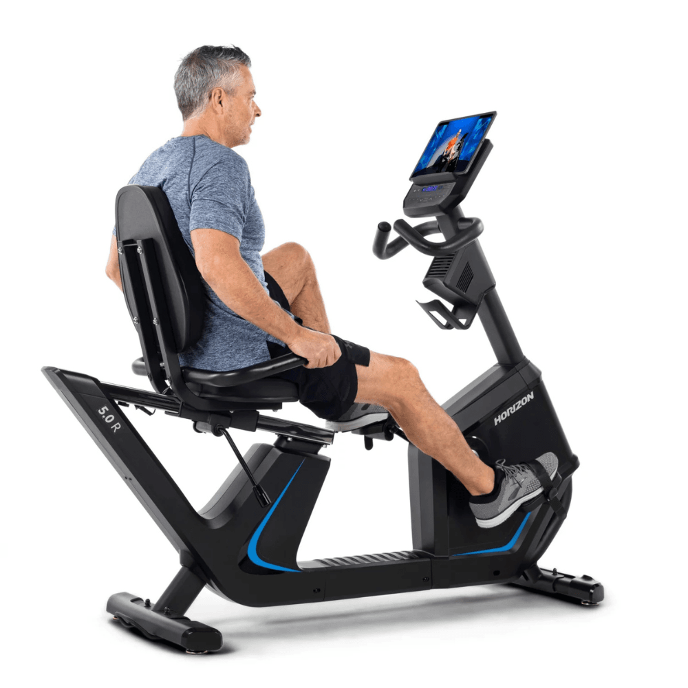 Horizon Fitness 5.0R Recumbent Exercise Bike for comfortable workouts 13