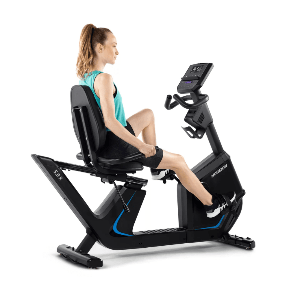 Horizon Fitness 5.0R Recumbent Exercise Bike for comfortable workouts 8