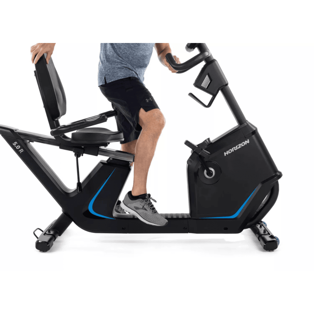 Horizon Fitness 5.0R Recumbent Exercise Bike for comfortable workouts 9