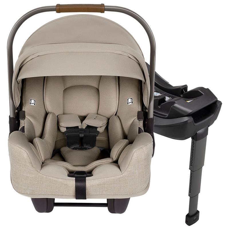 Infant Car Seat Beige with Adjustable Base