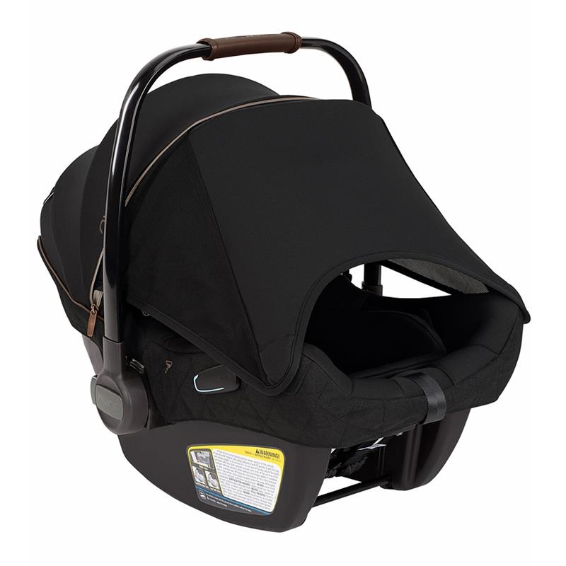 Infant Car Seat with Base and Magnetic Harness Holders in Black 2