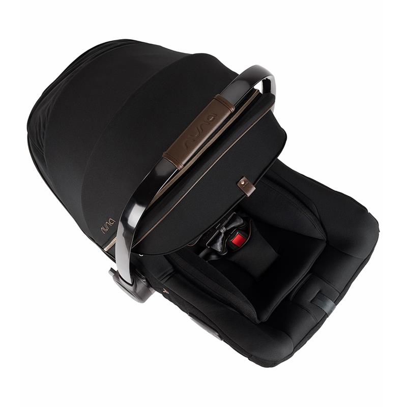 Infant Car Seat with Base and Magnetic Harness Holders in Black 4