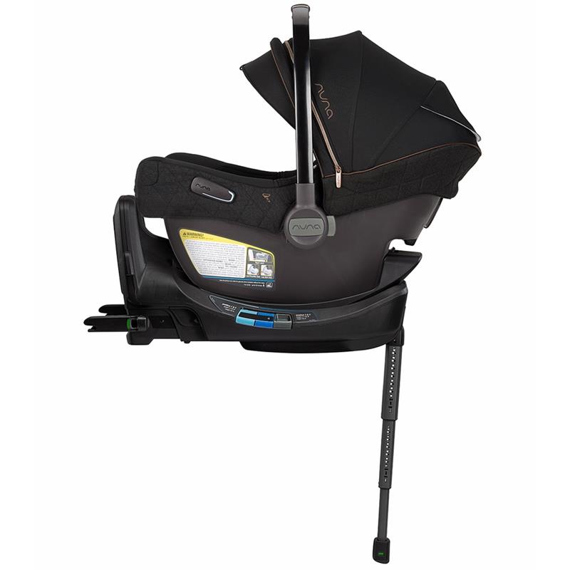 Infant Car Seat with Base and Magnetic Harness Holders in Black 5