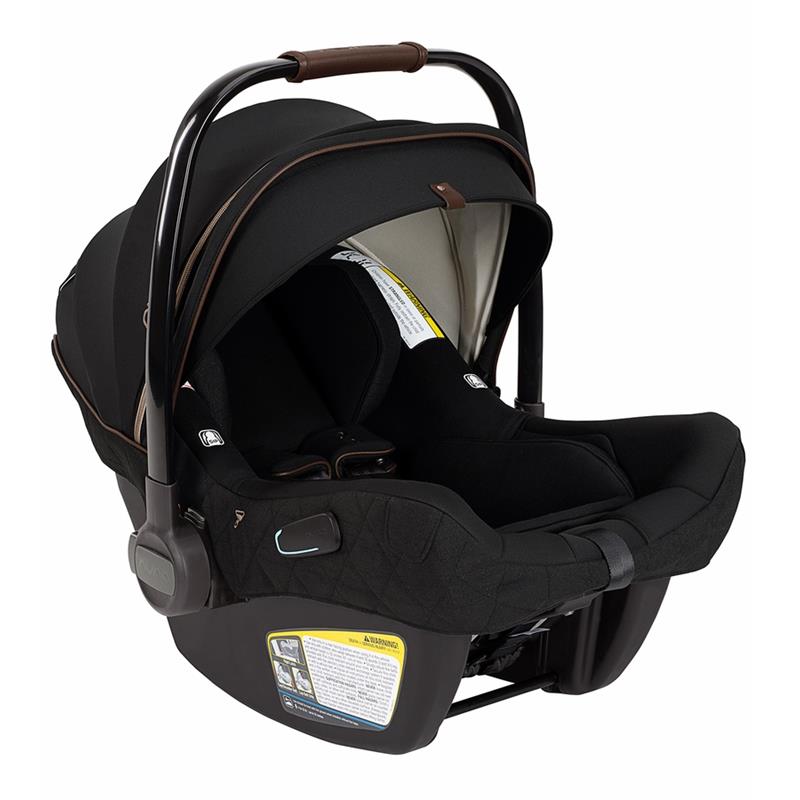 Infant Car Seat with Base and Magnetic Harness Holders in Black 6