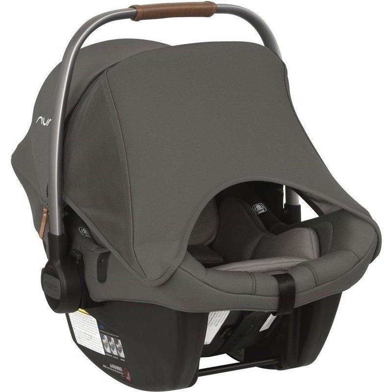 Infant Car Seat Gray with Base and Safety Features 3