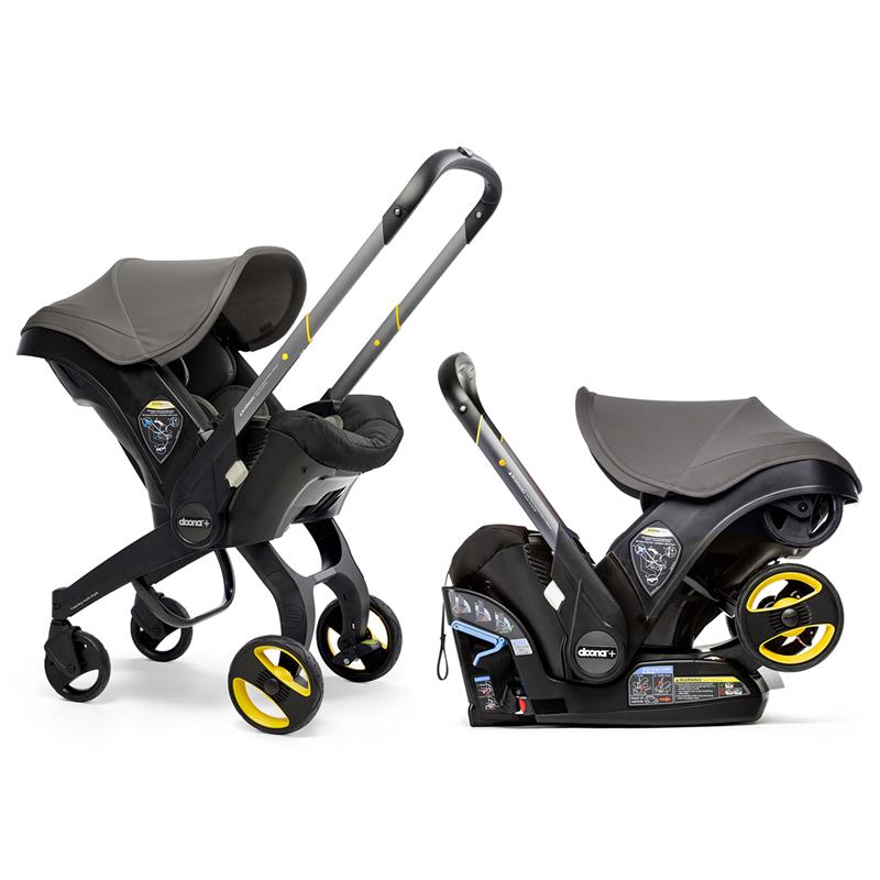 Infant Car Seat with Integrated Stroller, Gray