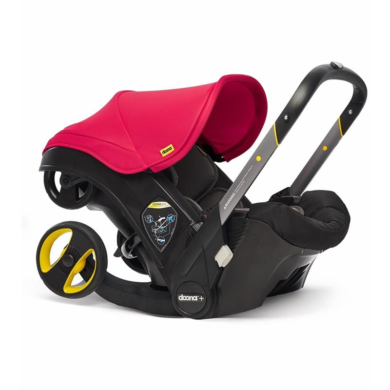 Infant Car Seat with Integrated Stroller, Red 4