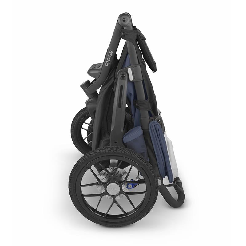Jogging Stroller with Suspension and Foam-Filled Tires in Blue 2