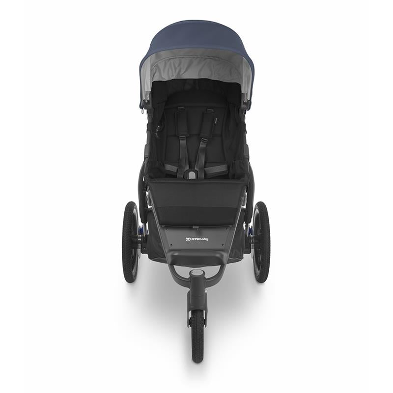 Jogging Stroller with Suspension and Foam-Filled Tires in Blue 4