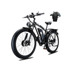 K800 Dual Battery Electric Bike in black with powerful features.