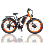 K800 Pro Dual Battery Electric Bike in blue color 4