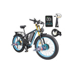 K800 Pro Dual Battery Electric Bike in blue color 5