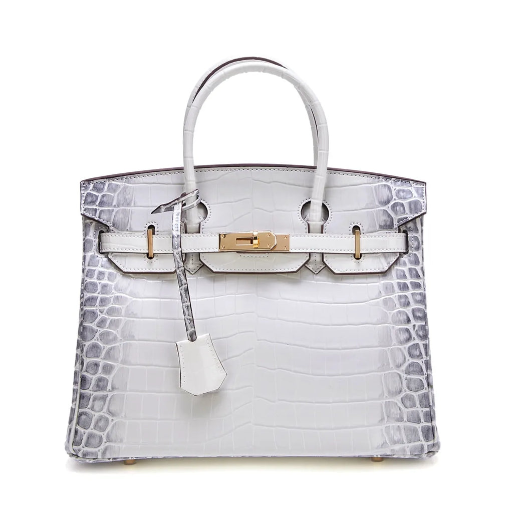 Kaia Elegant handbag in premium genuine leather with crocodile texture.