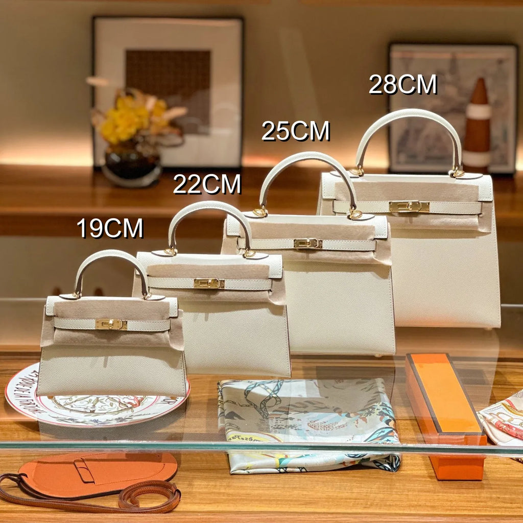 Chic Epsom leather handbag in various colors. 5