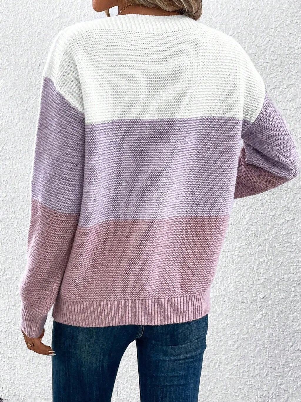 Ladies Knit Sweater with Stand-Up Collar Jully in warm design 5