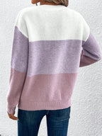 Ladies Knit Sweater with Stand-Up Collar Jully in warm design 5