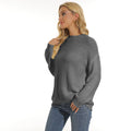 Elegant structured knit pullover for ladies in various colors.