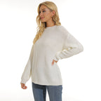 Elegant structured knit pullover for ladies in various colors. 2