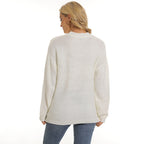 Elegant structured knit pullover for ladies in various colors. 3