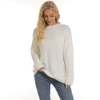 Elegant structured knit pullover for ladies in various colors. 4