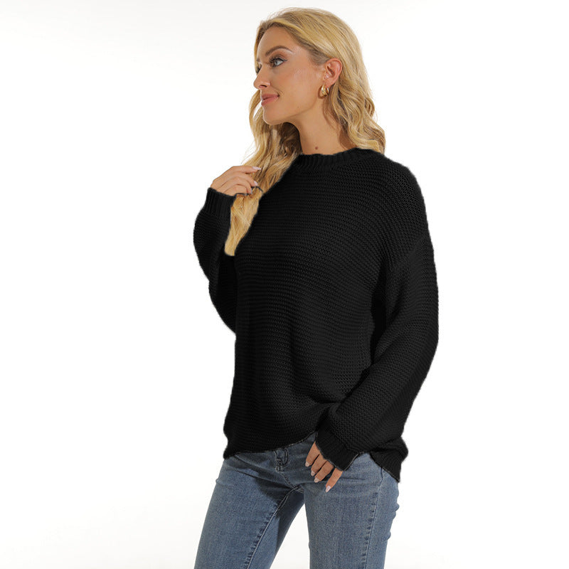 Elegant structured knit pullover for ladies in various colors. 7