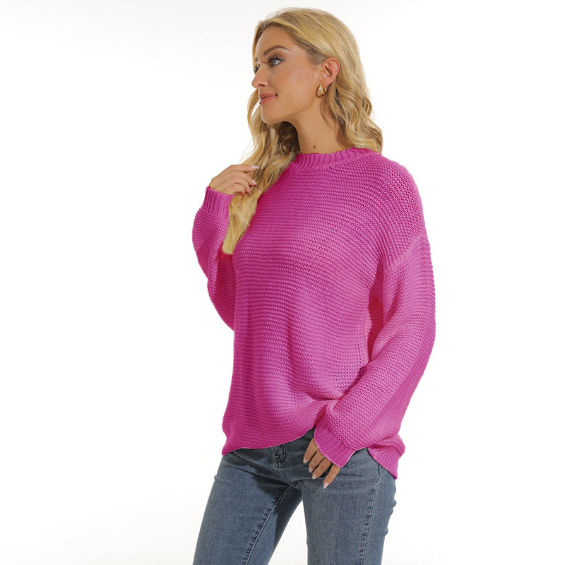 Elegant structured knit pullover for ladies in various colors. 9