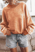 Stylish ladies sweater with modern structure pattern