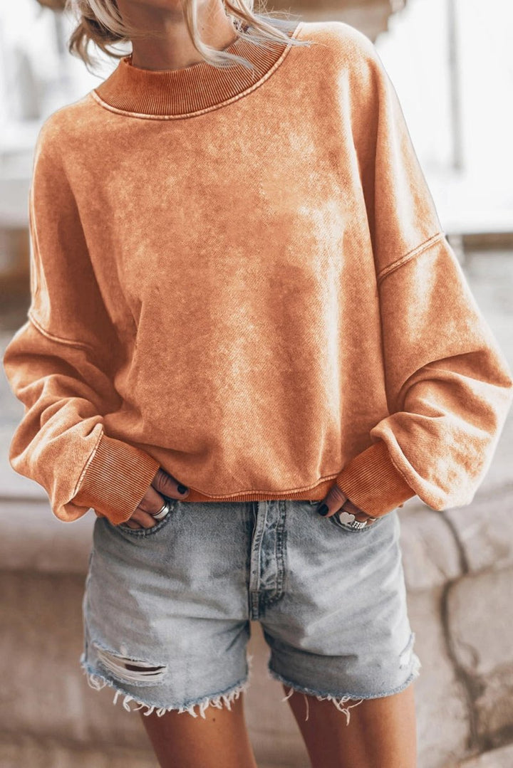 Stylish ladies sweater with modern structure pattern